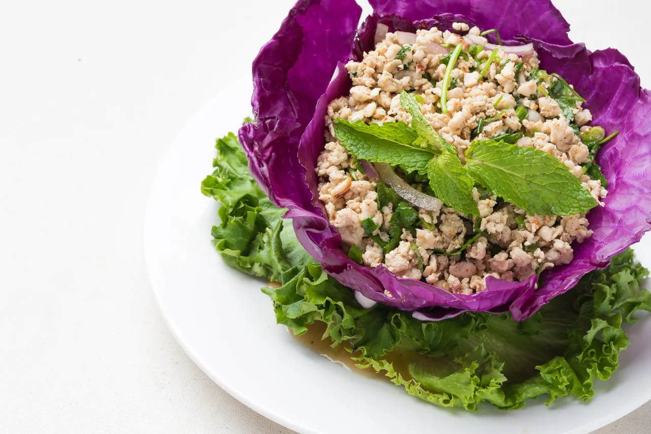 Colorful Thai cuisine presentation